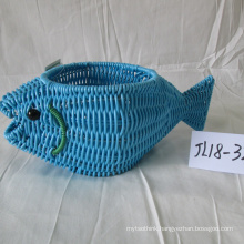 Plastic Rattan Fish Shape Pot